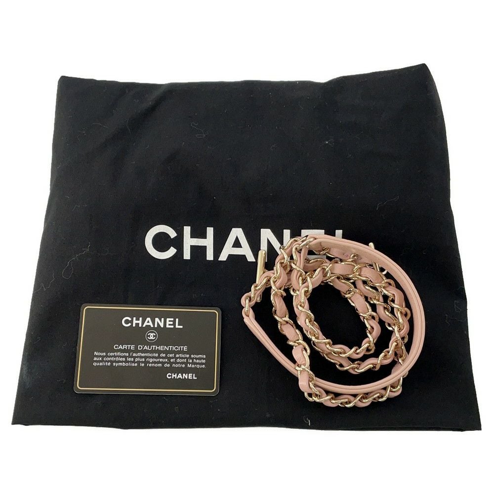 CHANEL❣️トレンディCC❣️ラムスキン 2WAYハンドバッグ✨ロゴプレート CHANEL（シャネル） トレンディCC ブラック ゴールド金具 ラムスキン