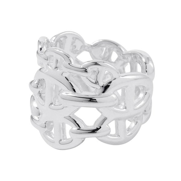 エルメス リング シェーヌダンクル アンシェネGM Enchainee SV925シルバー リングサイズ54 HERMES