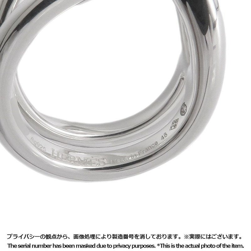 エルメス リング シェーヌダンクル パンク リング SV925シルバー リングサイズ48 HERMES ジュエリー 指輪