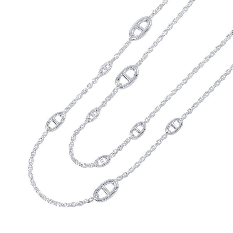 エルメス ネックレス シェーヌダンクル ファランドール120 SV925シルバー HERMES ロングネックレス ジュエリー