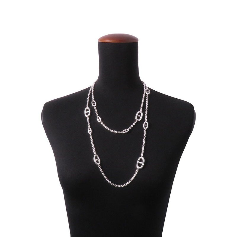 エルメス ネックレス シェーヌダンクル ファランドール120 SV925シルバー HERMES ロングネックレス ジュエリー