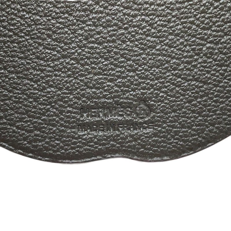 エルメス チャーム プティアッシュ りんご ルージュトマト/ブラウン シェブルミゾル/トゴ HERMES シェーブル アップル