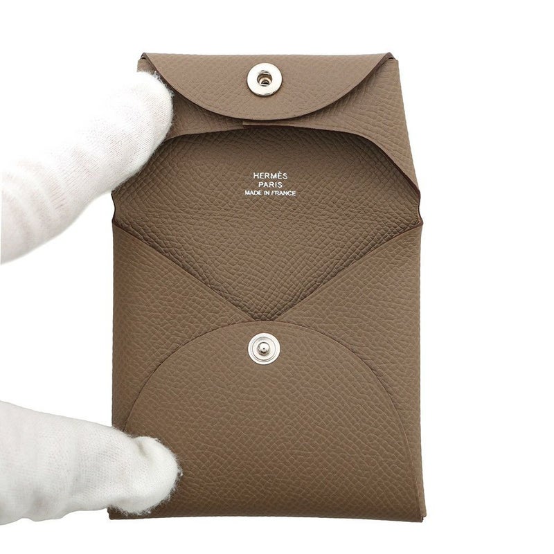 エルメス コインケース バスティア エトゥープ エプソン B刻印 HERMES 財布