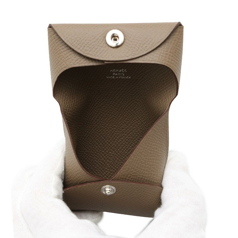 エルメス コインケース バスティア エトゥープ エプソン B刻印 HERMES 財布