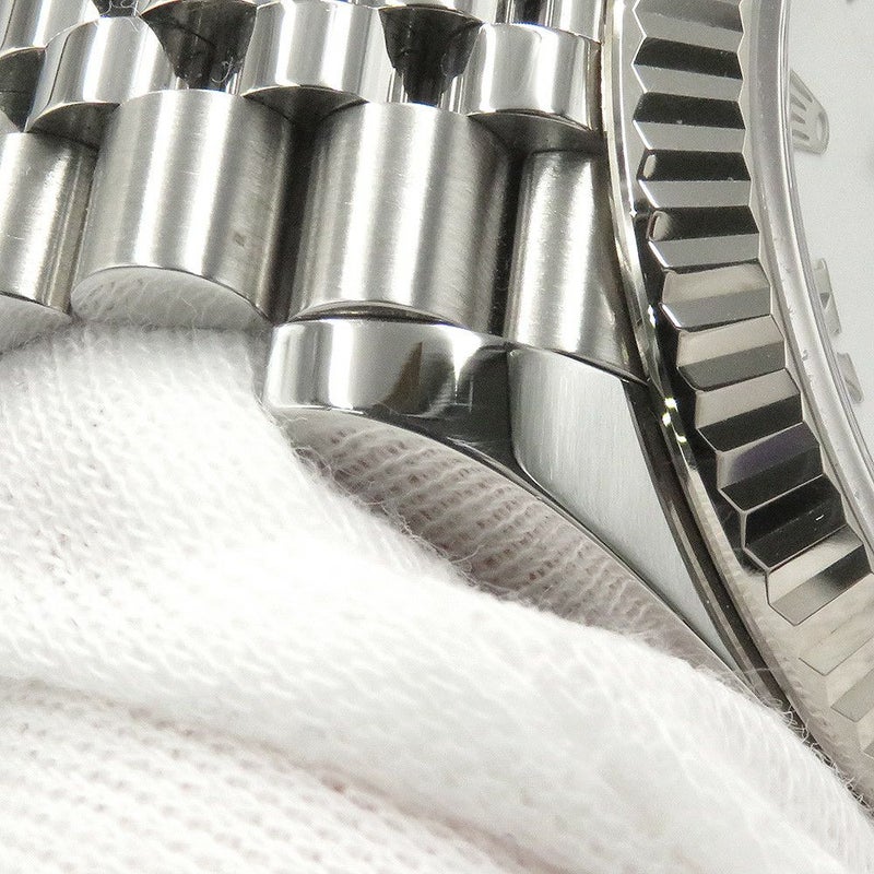 ロレックス デイトジャスト41 SS/K18WG 126334 ROLEX 腕時計 白文字盤 ローマン