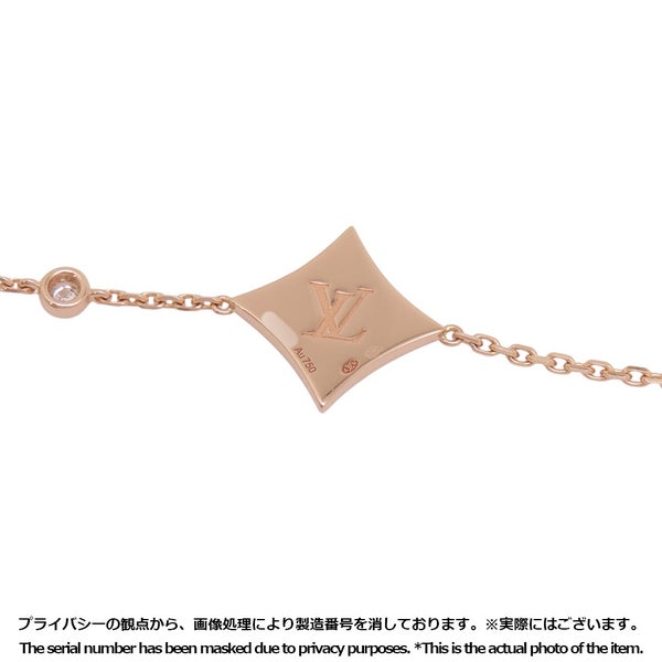 ルイヴィトン ブレスレット スター ブロッサム BB ピンクマザーオブパール/ダイヤモンド 1P 約0.04ct K18PGピンクゴールド Q95538