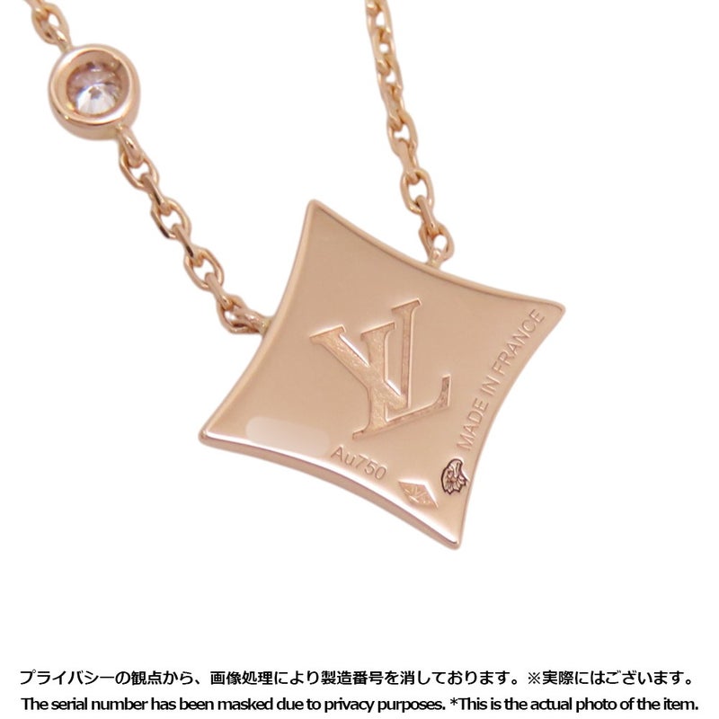 ルイヴィトン ネックレス スター ブロッサム BB ペンダント ピンクマザーオブパール/ダイヤ 1P 約0.04ct K18PG Q03083
