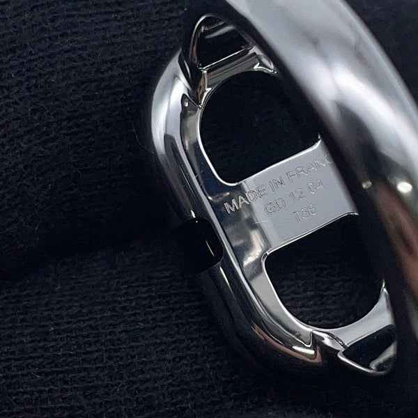 エルメス リング マイヨン ブラック/シルバー金具 サイズ56 HERMES 指輪 黒