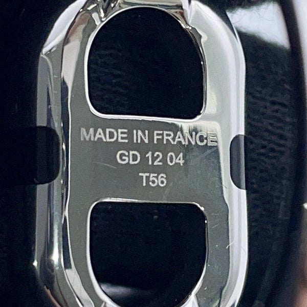 エルメス リング マイヨン ブラック/シルバー金具 サイズ56 HERMES 指輪 黒