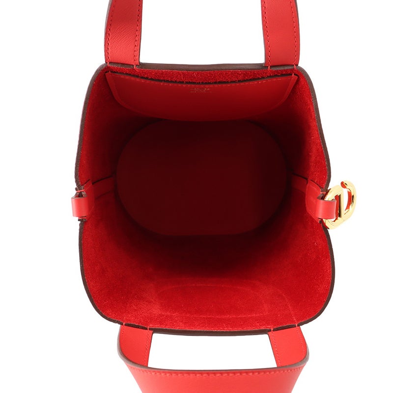 エルメス トートバッグ インザループ 18 ルージュカザック/ゴールド金具 トリヨンクレマンス/スイフト K刻印