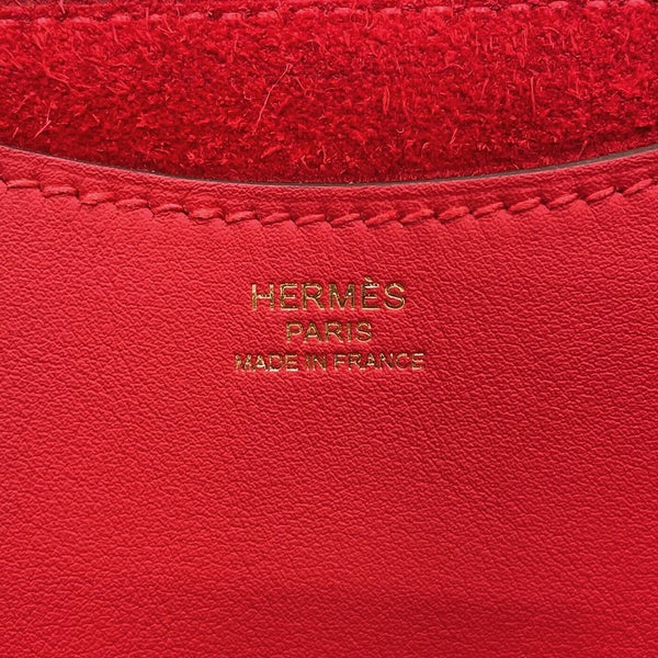 エルメス トートバッグ インザループ 18 ルージュカザック/ゴールド金具 トリヨンクレマンス/スイフト K刻印