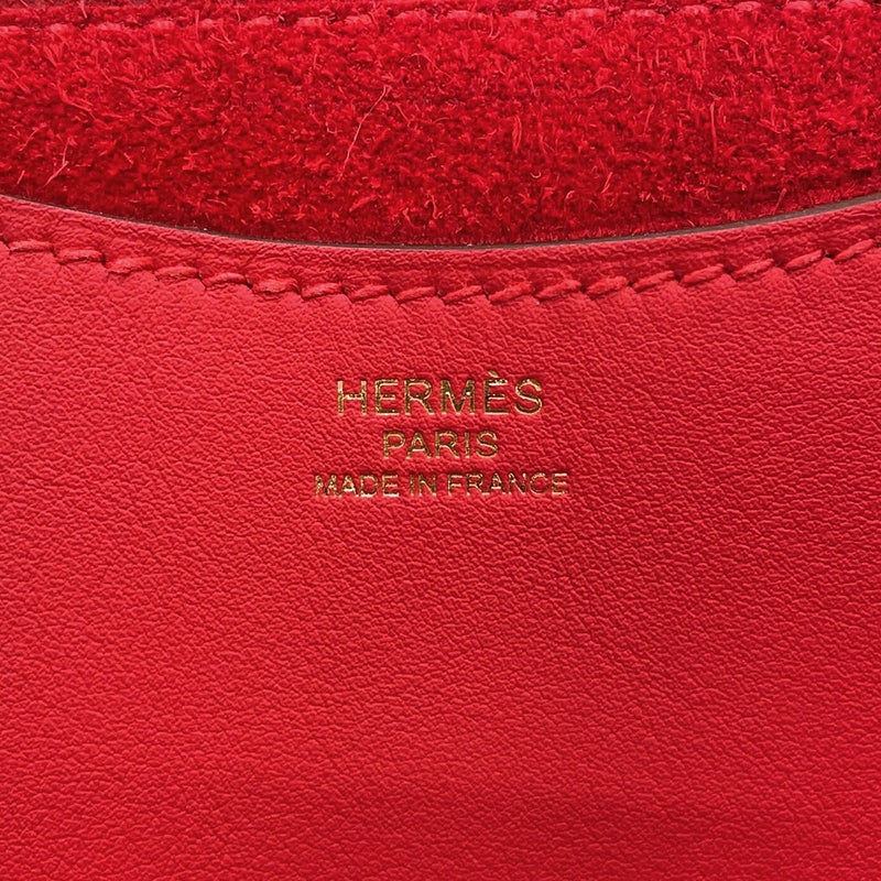 エルメス トートバッグ インザループ 18 ルージュカザック/ゴールド金具 トリヨンクレマンス/スイフト K刻印
