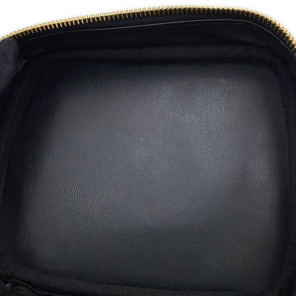 シャネル バニティバッグ ココマーク 縦型 キャビアスキン A01998 CHANEL 化粧ポーチ コスメポーチ 黒