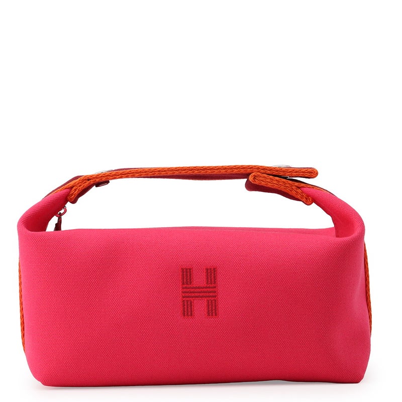 エルメス ハンドバッグ ブリッド・ア・ブラックPM ハイビスカス/シルバー金具 キャンバス HERMES ポーチ