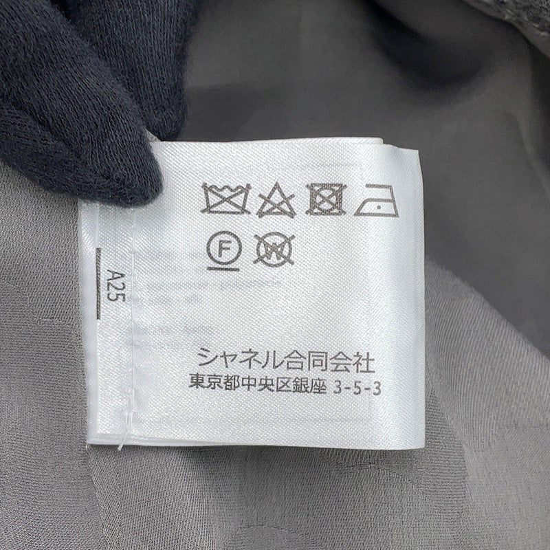 シャネル ジャケット ココボタン ノーカラー フリル ツイード レディースサイズ34 P60828 CHANEL アウター