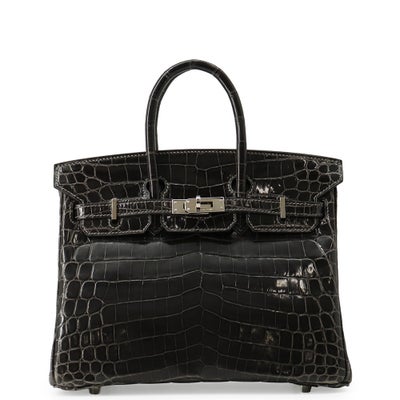 Hermès Birkin 25 Crocodile Niloticus Palladium