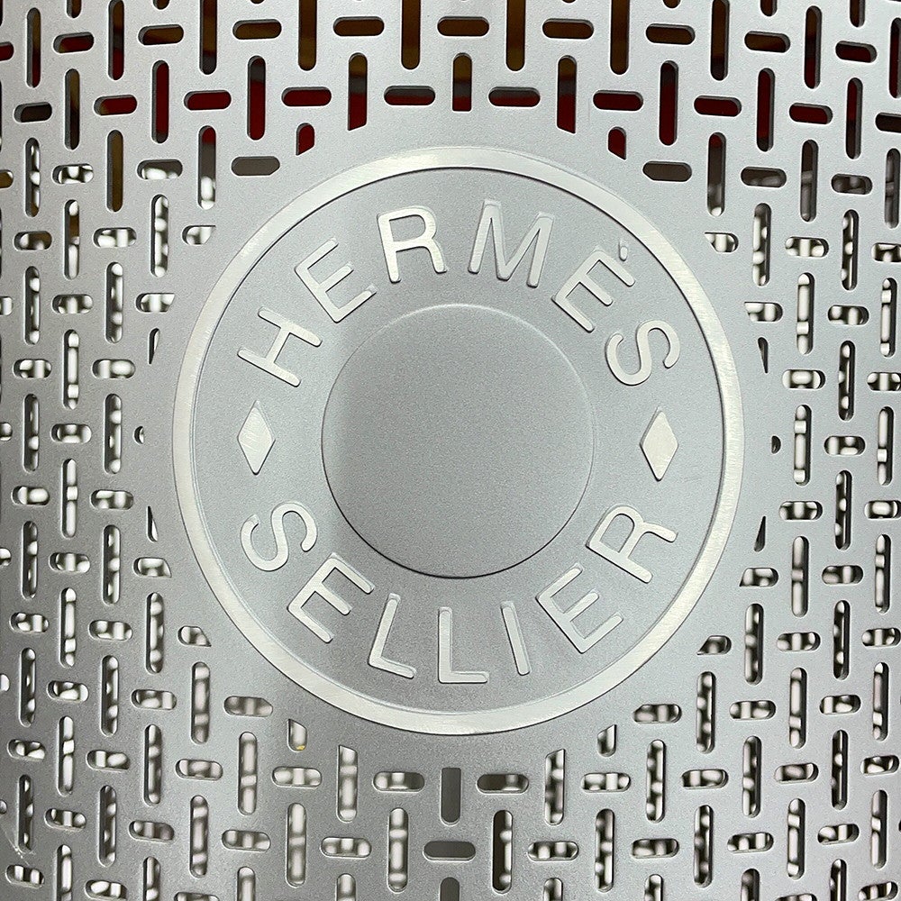 エルメス サドルボックス カルーセル アルミニウム Hモチーフ HERMES
