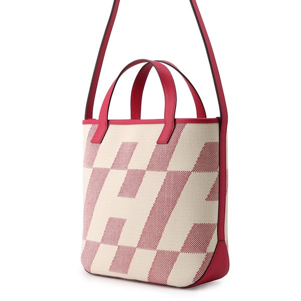 エルメス トートバッグ HアンビエPM フランボワーズ トワルアッシュ/スイフト Z刻印 HERMES ２wayショルダー