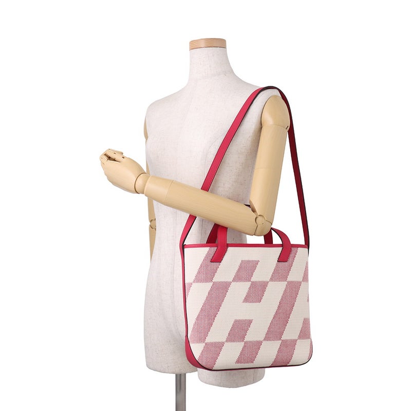 エルメス トートバッグ HアンビエPM フランボワーズ トワルアッシュ/スイフト Z刻印 HERMES ２wayショルダー