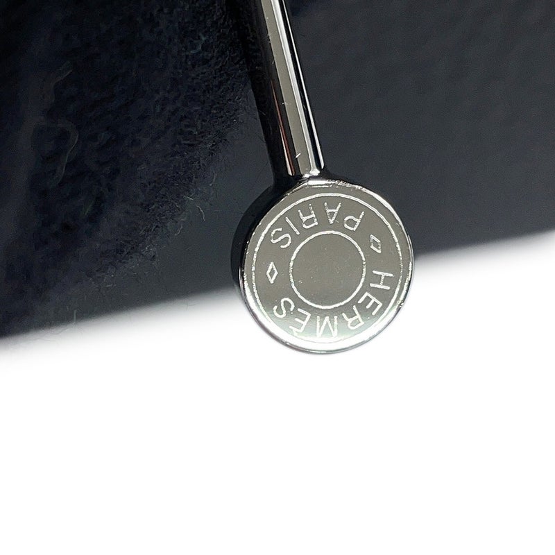 エルメス ハンドバッグ リンディ ミニ カーボン/キャバン/ブルーイドラ/シルバー金具 トリヨンクレマンス G刻印 HERMES 2way