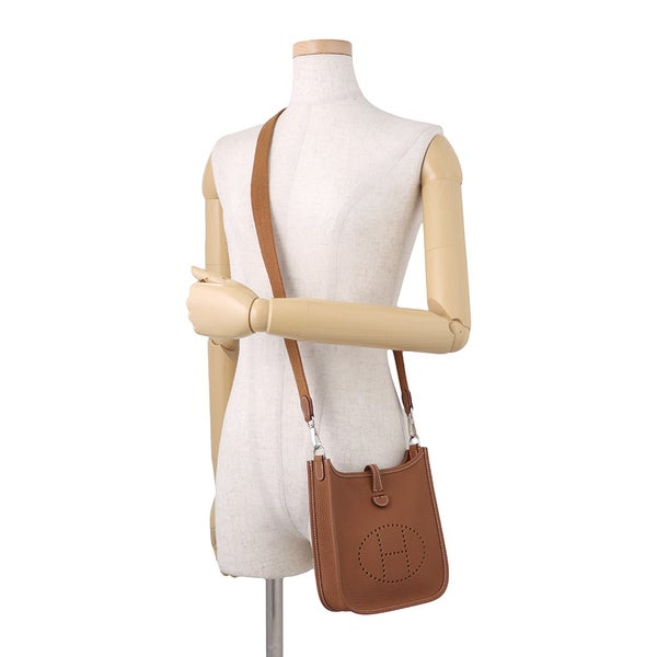 エルメス ショルダーバッグ エブリンTPM 111cm アマゾン ゴールド/シルバー金具 トリヨンクレマンス K刻印 HERMES