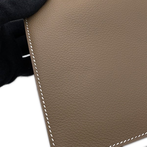 エルメス ショルダーバッグ ケリーダンス2 エトゥープ/シルバー金具 エバーカラー G刻印 HERMES クラッチバッグ