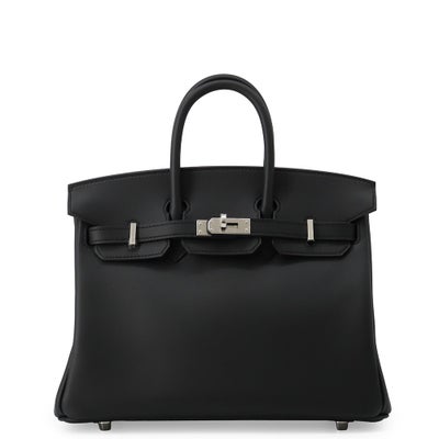 Hermès Birkin 25 Black Swift Palladium
