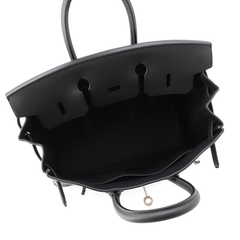 エルメス バーキン25 ブラック/シルバー金具 スイフト G刻印 HERMES Birkin ハンドバッグ 黒