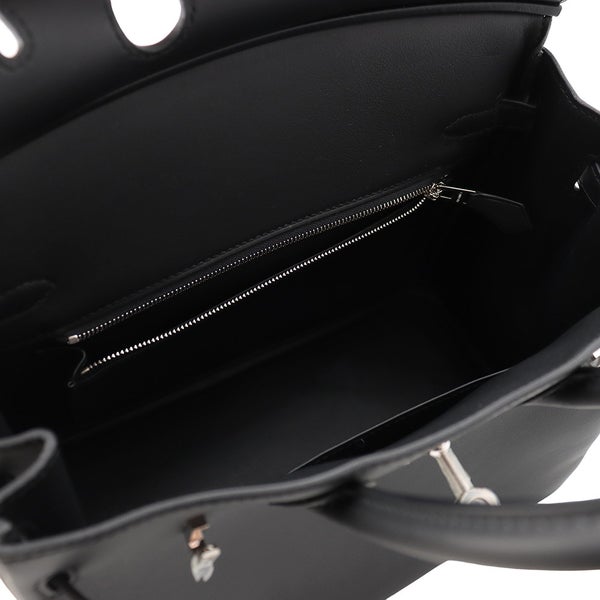 エルメス バーキン25 ブラック/シルバー金具 スイフト G刻印 HERMES Birkin ハンドバッグ 黒