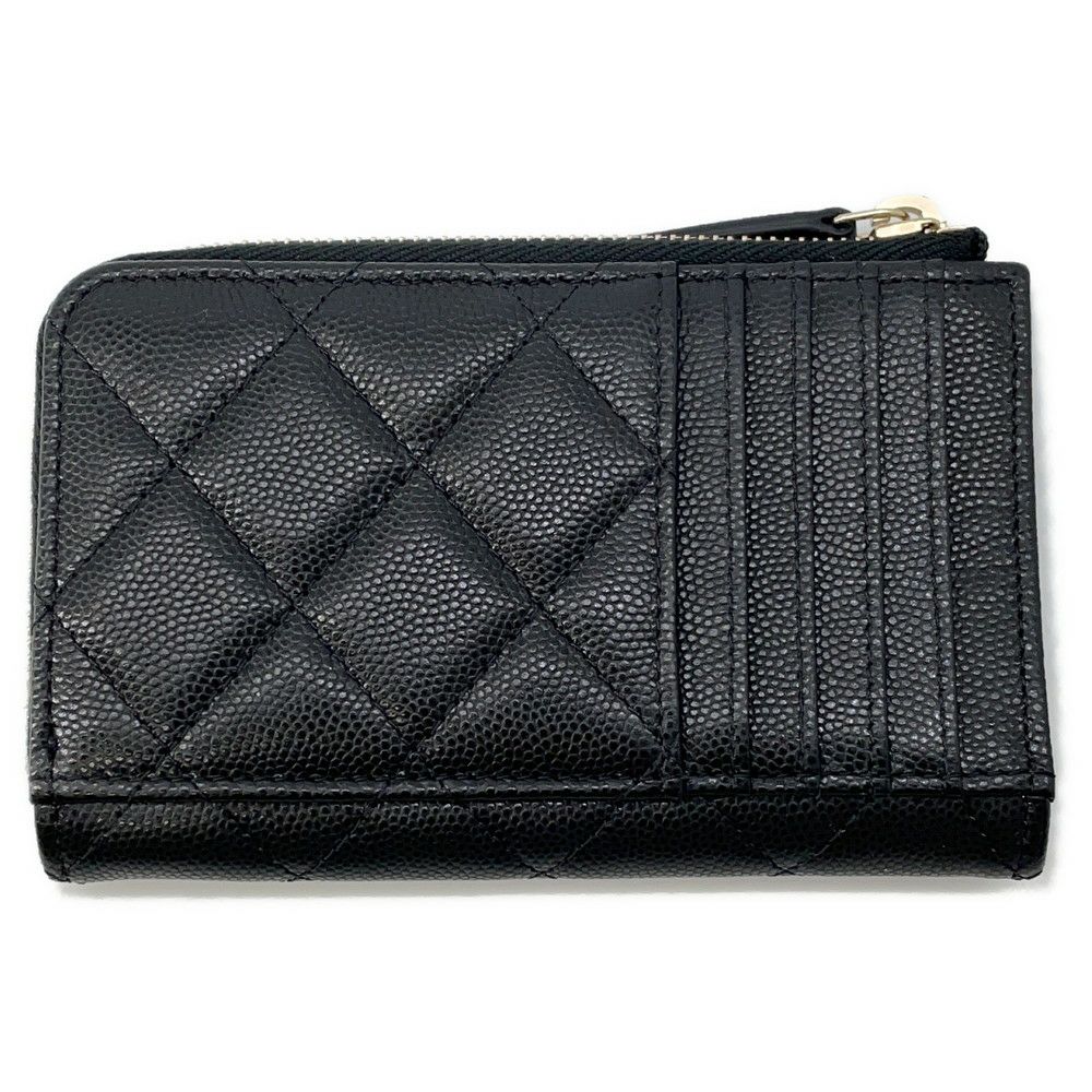 シャネル　財布 シャネル カードケース マトラッセ ココマーク キャビアスキン AP4478