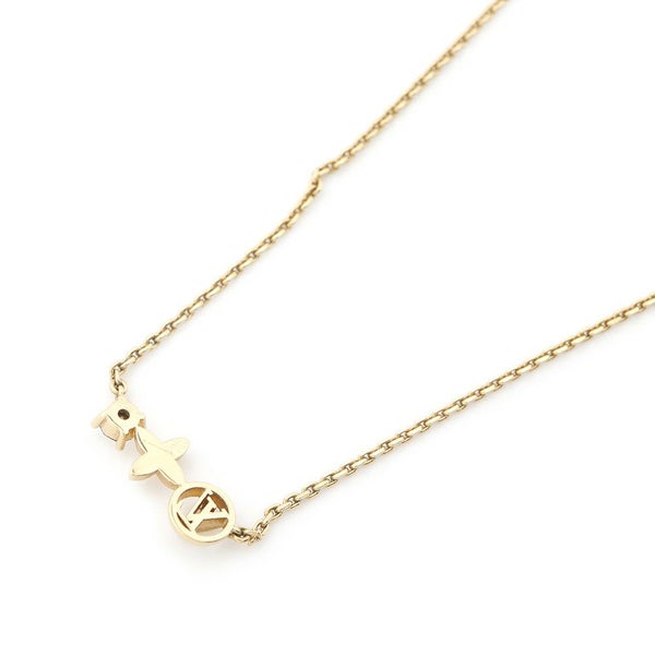 ルイヴィトン ネックレス プティ ルイ ラインストーン M00368 LOUIS VUITTON アクセサリー