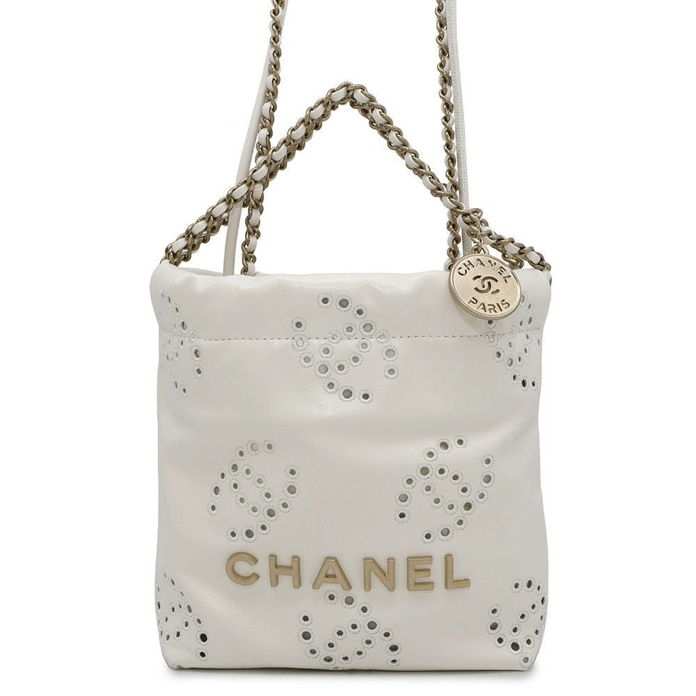 シャネル チェーンショルダーバッグ CHANEL 22 ミニ ココマーク