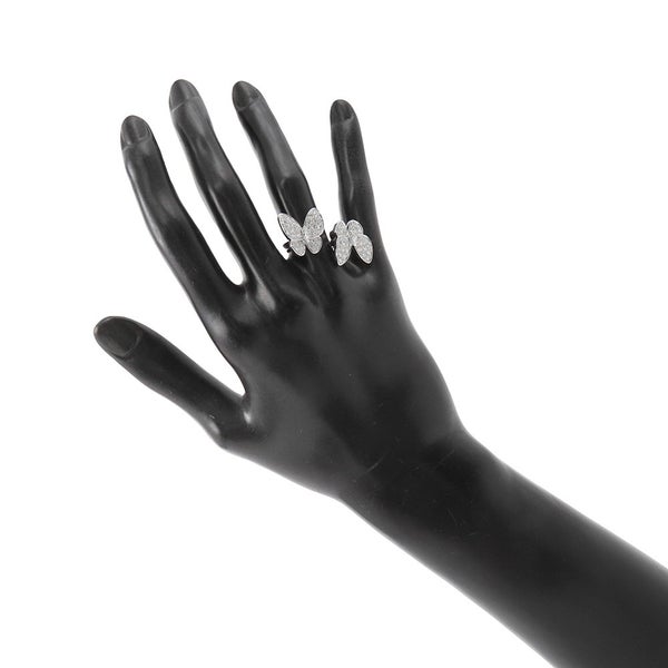 ヴァンクリーフ&アーペル リング ドゥ パピヨン アントレ レ ドア リング ダイヤ 70P 1.67ct K18WG サイズ50 VCARO61900 指輪