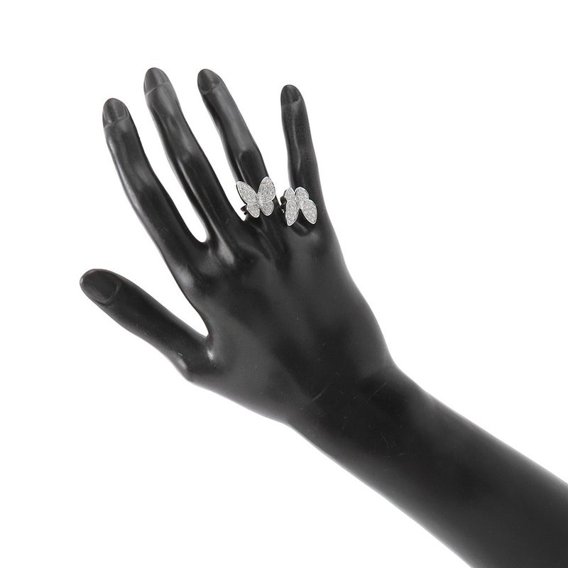 ヴァンクリーフ&アーペル リング ドゥ パピヨン アントレ レ ドア リング ダイヤ 70P 1.67ct K18WG サイズ50 VCARO61900 指輪