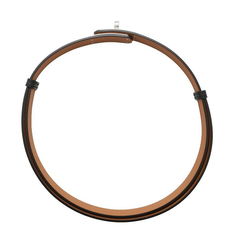 エルメス ケリーベルト ブラック/シルバー金具 エプソン K刻印 HERMES 黒