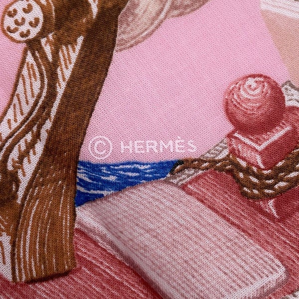 エルメス スカーフ カレ 80 ボード ア ボード Bord a Bord コットン HERMES 2025春夏