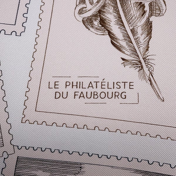 エルメス スカーフ カレ90 フォーブルの切手愛好家Le Philateliste du Faubourg HERMES 2025春夏
