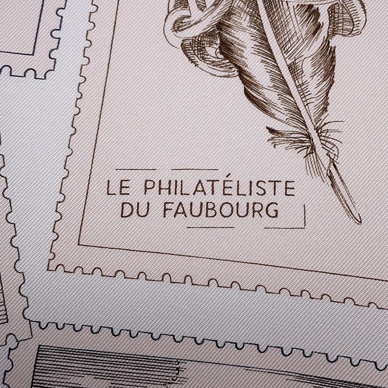 エルメス スカーフ カレ90 フォーブルの切手愛好家Le Philateliste du Faubourg HERMES 2025春夏