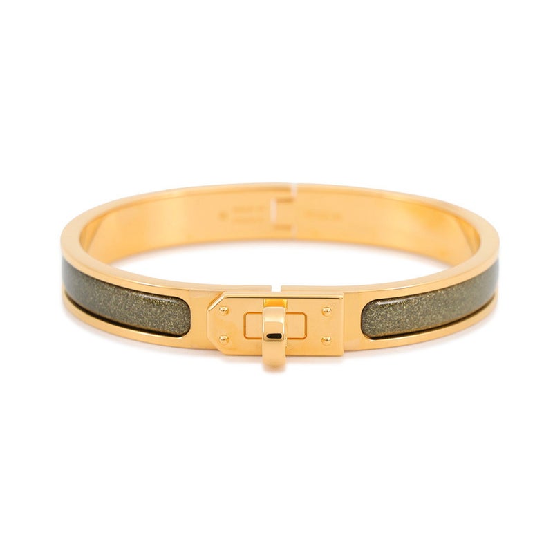 エルメス ブレスレット ミニクリック ケリー PM ノワール・ドレ/ゴールド金具 HERMES アクセサリー