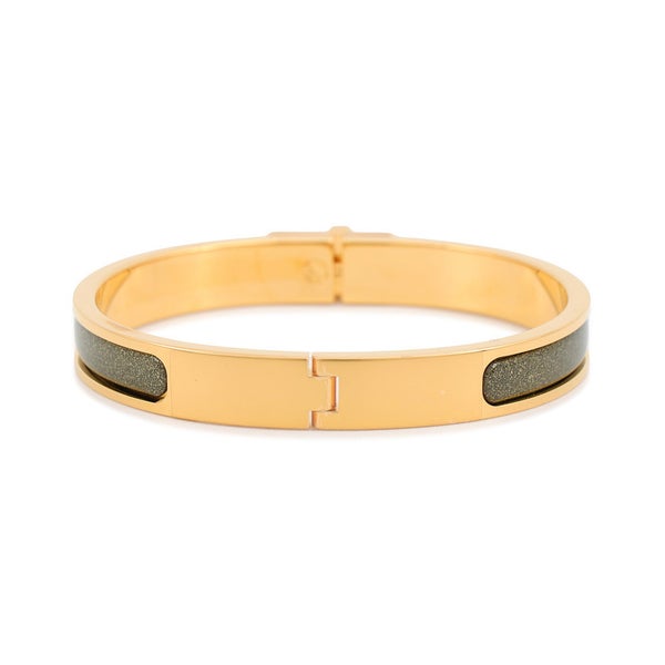 エルメス ブレスレット ミニクリック ケリー PM ノワール・ドレ/ゴールド金具 HERMES アクセサリー