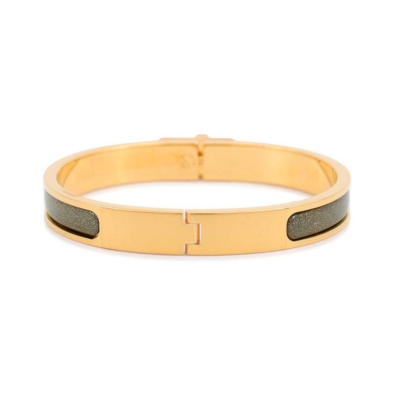 エルメス ブレスレット ミニクリック ケリー PM ノワール・ドレ/ゴールド金具 HERMES アクセサリー