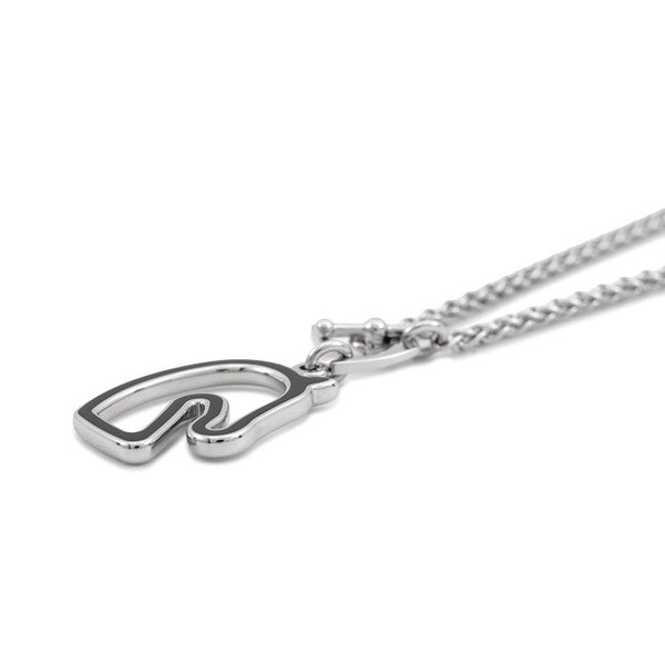 エルメス ネックレス トネール スモール ブラック/シルバー金具 HERMES アクセサリー 黒