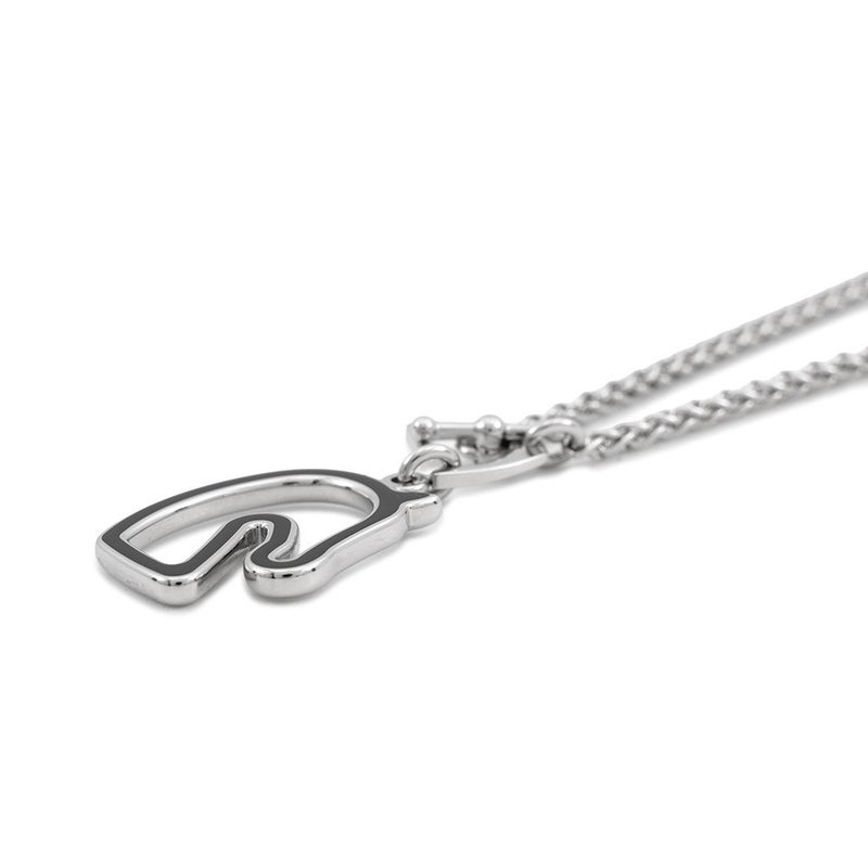 エルメス ネックレス トネール スモール ブラック/シルバー金具 HERMES アクセサリー 黒