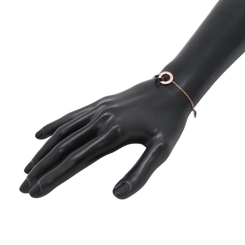カルティエ ブレスレット LOVE ダイヤモンド 3P K18PGピンクゴールド/ブラックセラミック Cartier ラブサークル チェーン