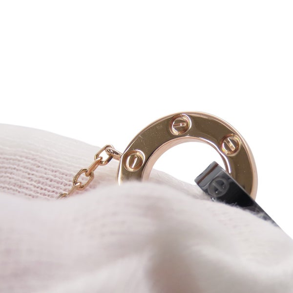 カルティエ ブレスレット LOVE ダイヤモンド 3P K18PGピンクゴールド/ブラックセラミック Cartier ラブサークル チェーン