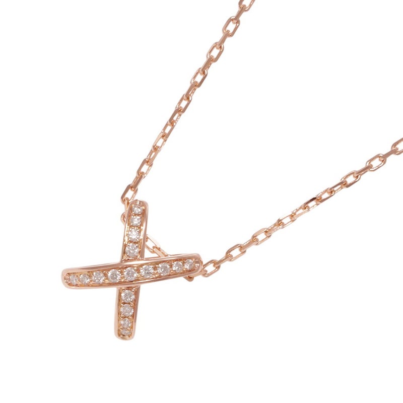 ショーメ ネックレス ジュ ドゥ リアン ペンダント ダイヤモンド 17P 計0.11ct K18PGピンクゴールド 082216 CHAUMET