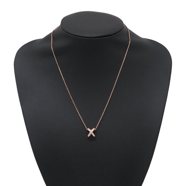 ショーメ ネックレス ジュ ドゥ リアン ペンダント ダイヤモンド 17P 計0.11ct K18PGピンクゴールド 082216 CHAUMET