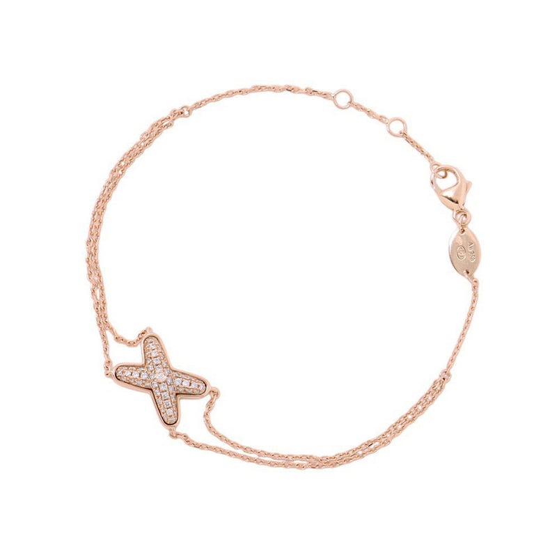 ショーメ ブレスレット ジュ ドゥ リアン ダイヤモンド 53P 計0.23ct K18PGピンクゴールド 083222 CHAUMET