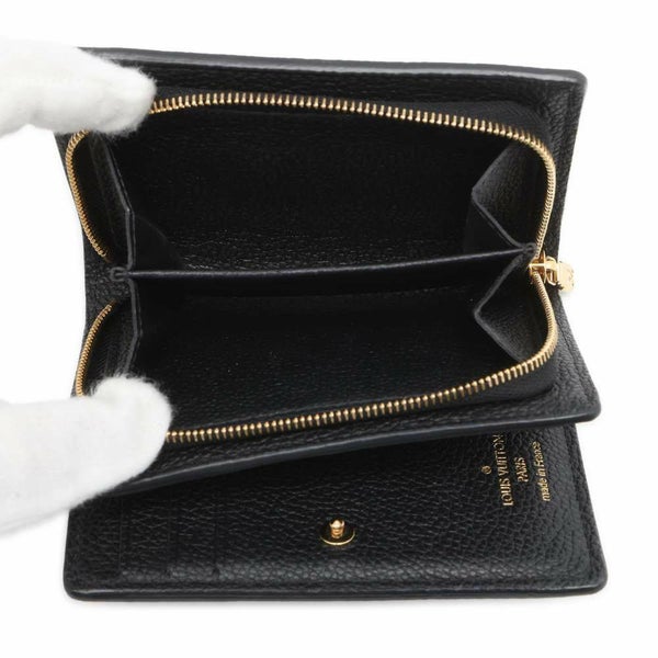 ルイヴィトン 二つ折り財布 モノグラム・アンプラント ポルトフォイユ・クレア M80151 LOUIS VUITTON ブラック 黒
