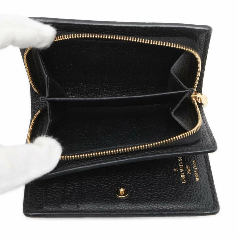 ルイヴィトン 二つ折り財布 モノグラム・アンプラント ポルトフォイユ・クレア M80151 LOUIS VUITTON ブラック 黒